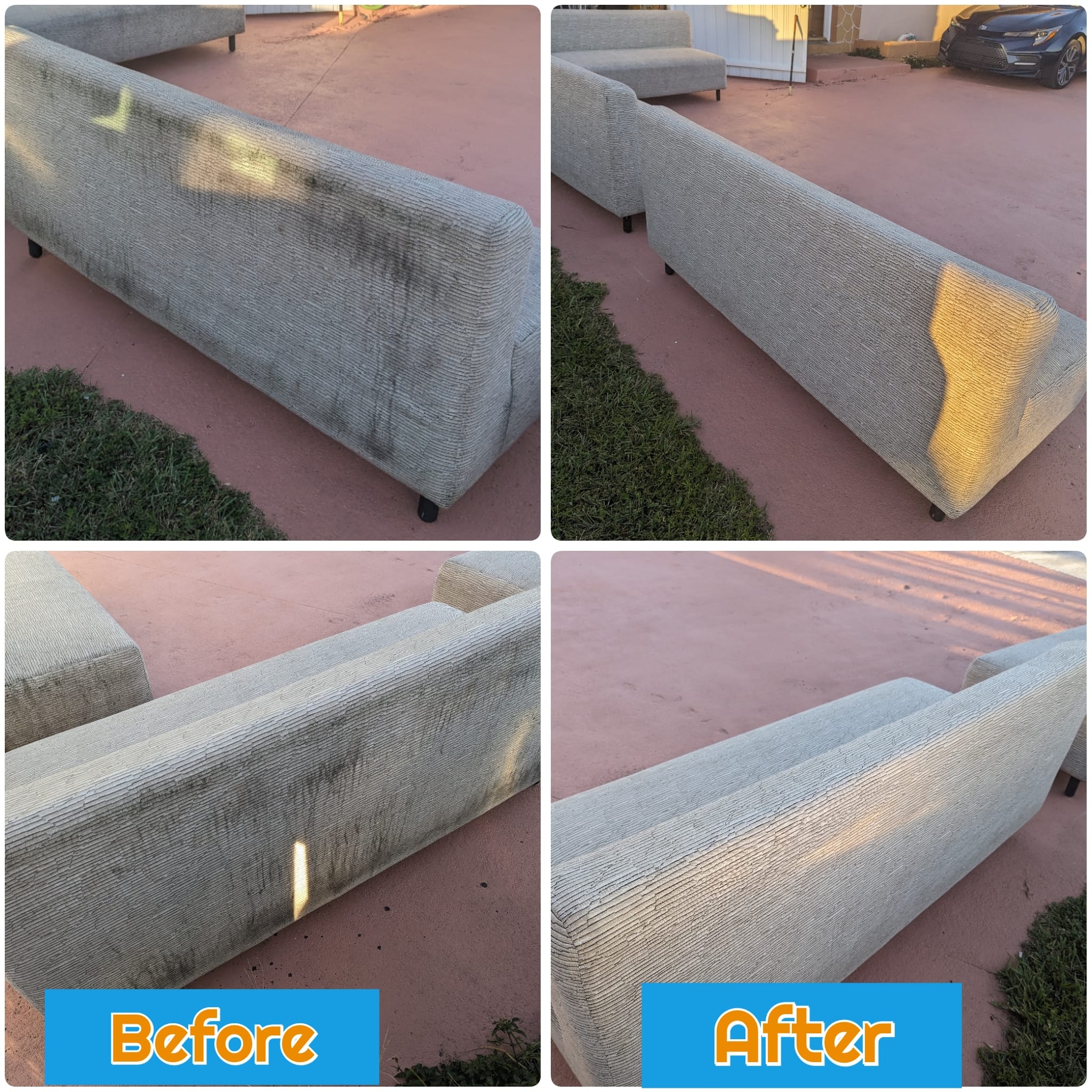 before after couch